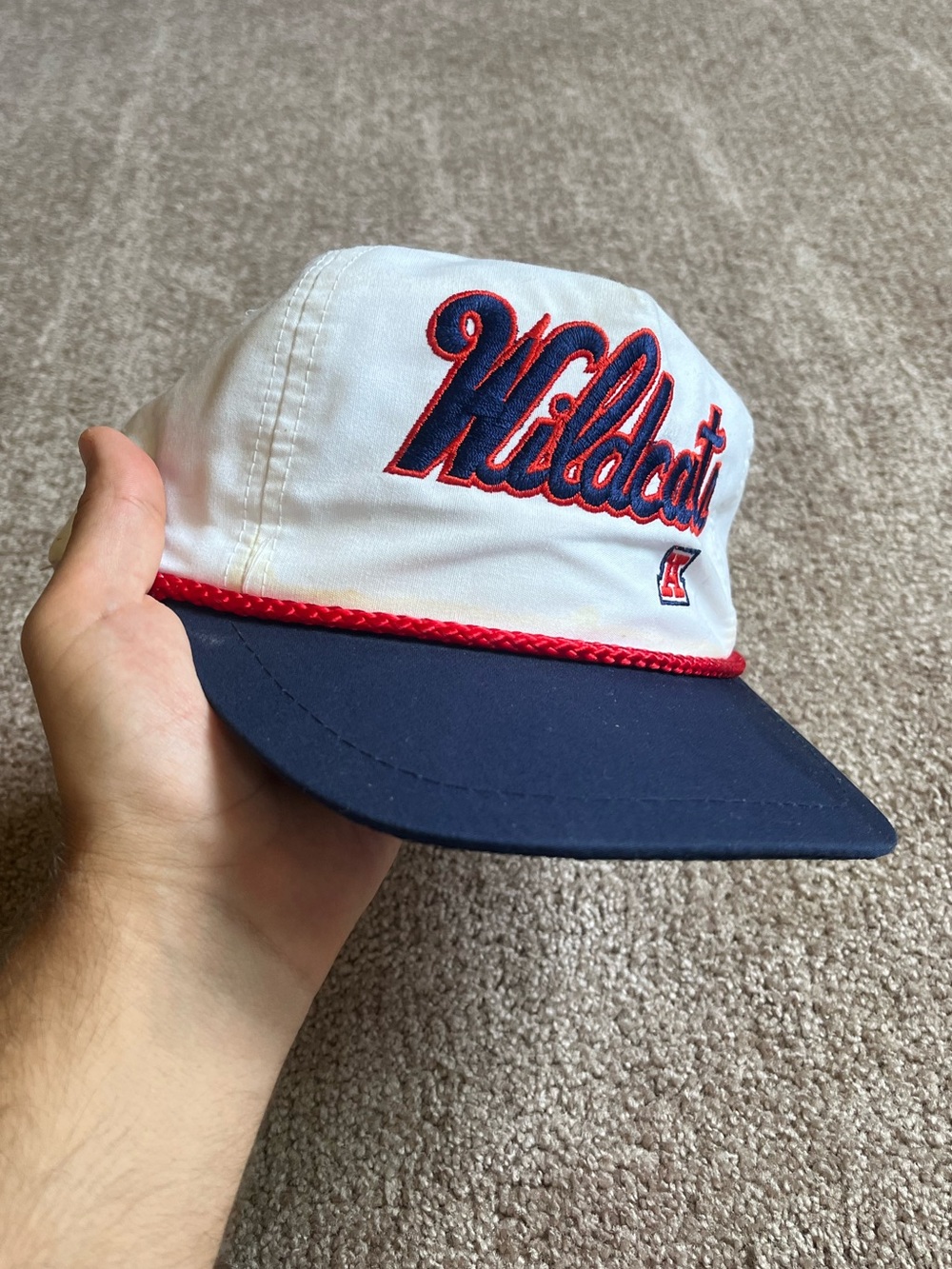 VTG 90’s Arizona Wildcats White & Blue Cap